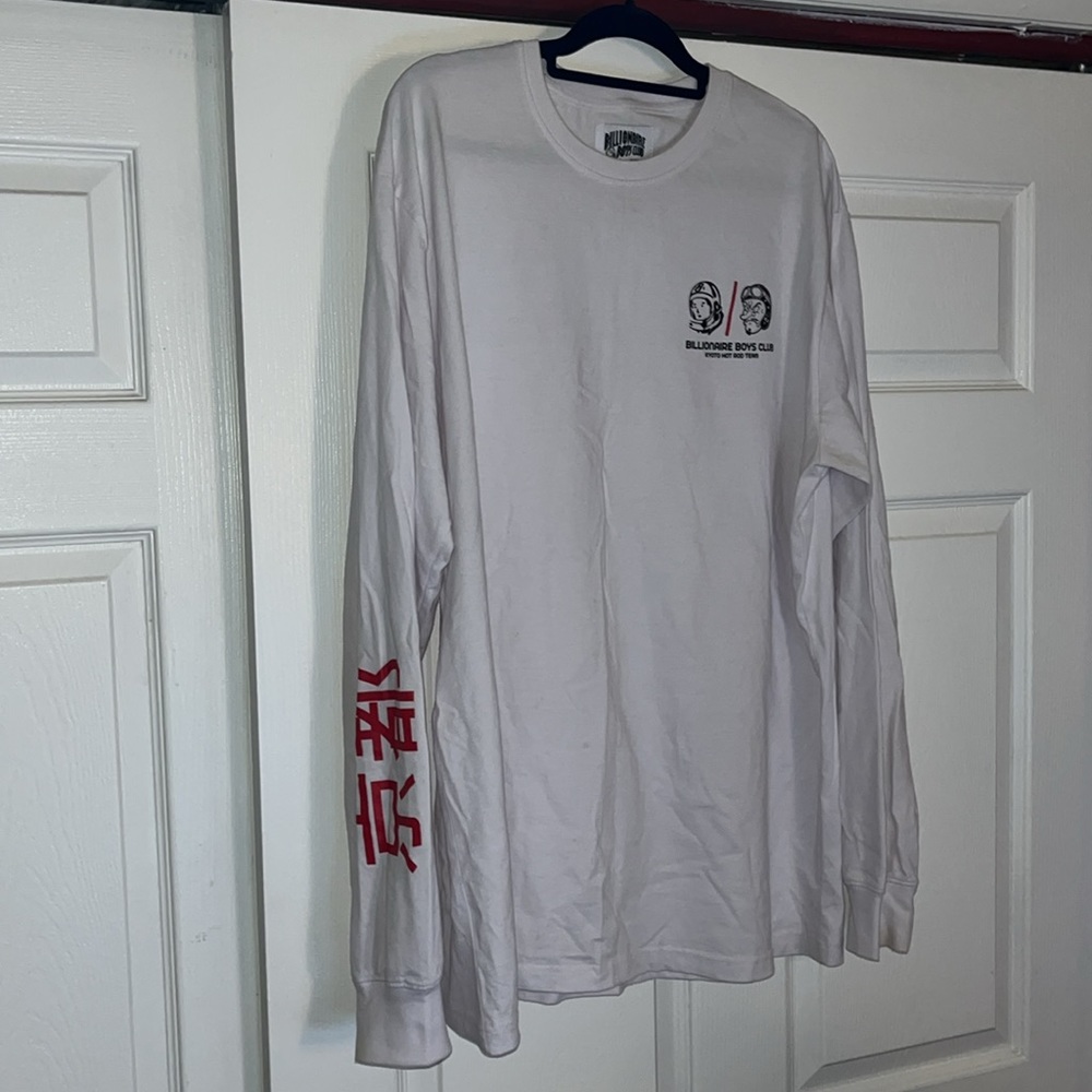 The Billionaire Boys Club BB Hot Rod LS Tee in White - Picture 9 of 9